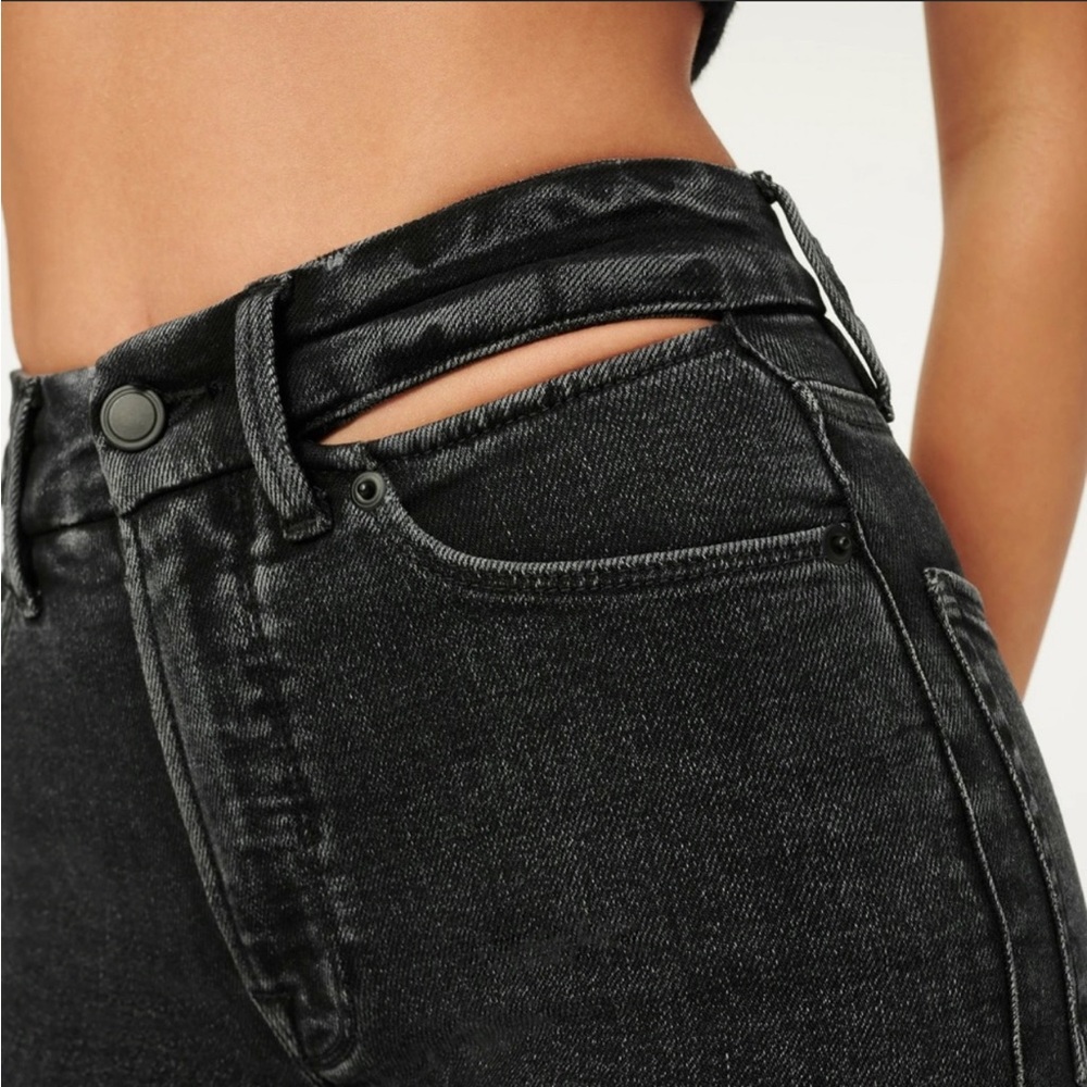 Good American Good Waist Black Size 16 super stretch